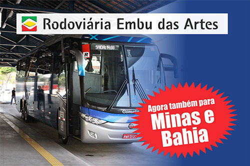 Rodoviária Embu das Artes agora também com ônibus para Minas e Bahia