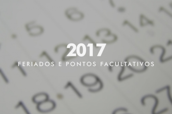 Prefeitura divulga calendário de feriados e pontos facultativos de 2017