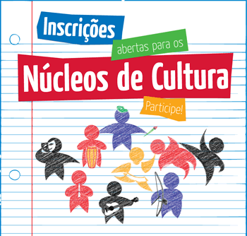 Inscrições para cursos dos núcleos de cultura