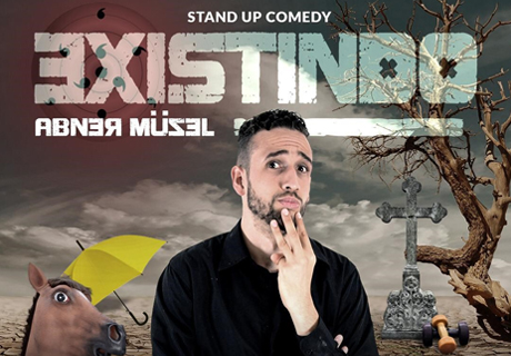 Dia 29/2 tem stand up com Abner Müzel no Centro Cultural Mestre Assis do Embu