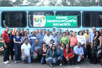 Caravana do OP vistoria obras e projetos sociais com o prefeito Prefeito