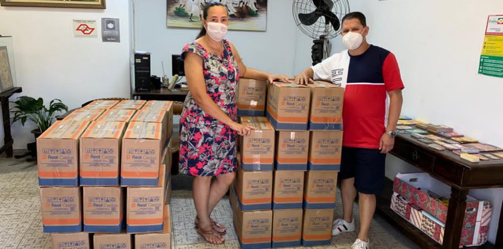 Turismo realiza ação de doação de cestas básicas aos expositores