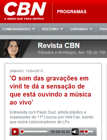 Destaques na imprensa sobre o “Loucos por Vinil”