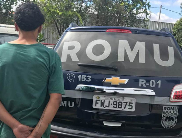 Em poucos minutos, Romu prende assaltante e recupera moto roubada