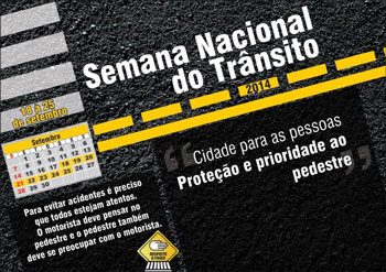 Semana Nacional do Trânsito acontece até dia 25