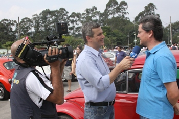 RedeTV faz reportagem sobre o 14º Só Fusca