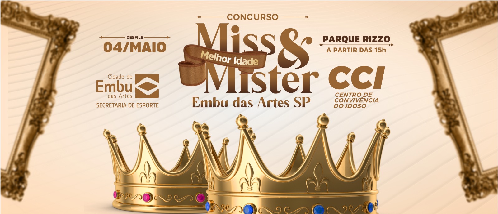 Desfile do 'Miss & Mister Melhor Idade 2024' acontece no dia 4/5. Venha prestigiar! 